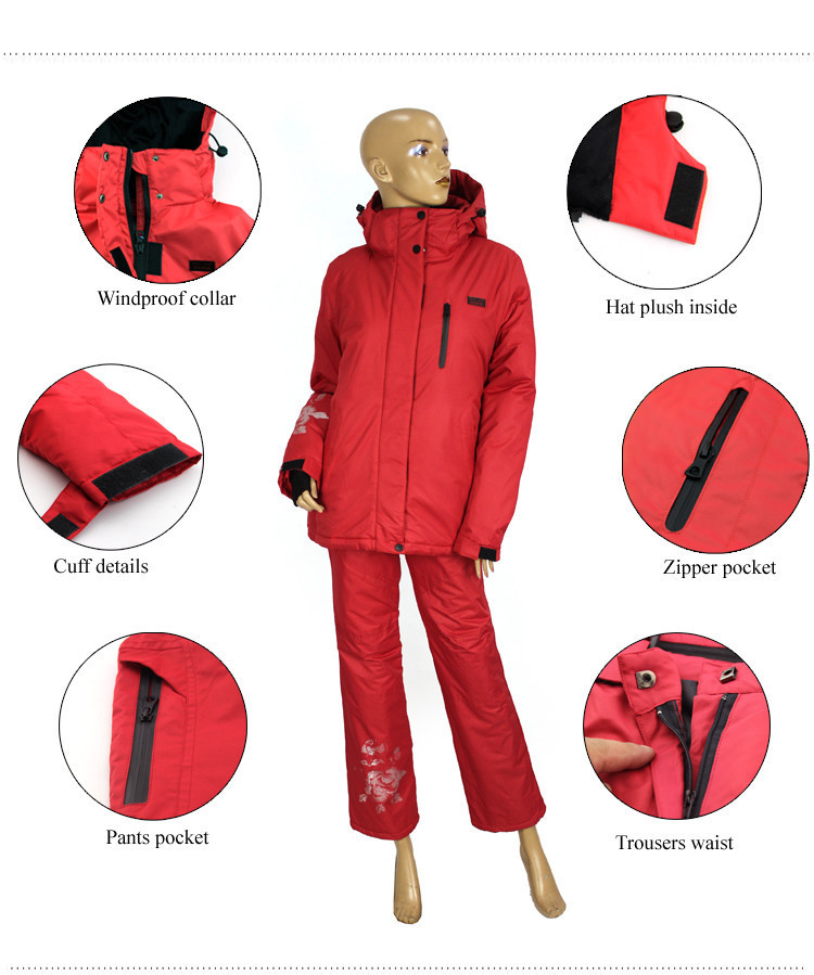 New-2016-Winter-Jacket--Pant-Coat-Women39s-Parkas-Sets-4-Colors-Large-Size-M-L-XL-2XL-3XL-Women-Wear-32776331133