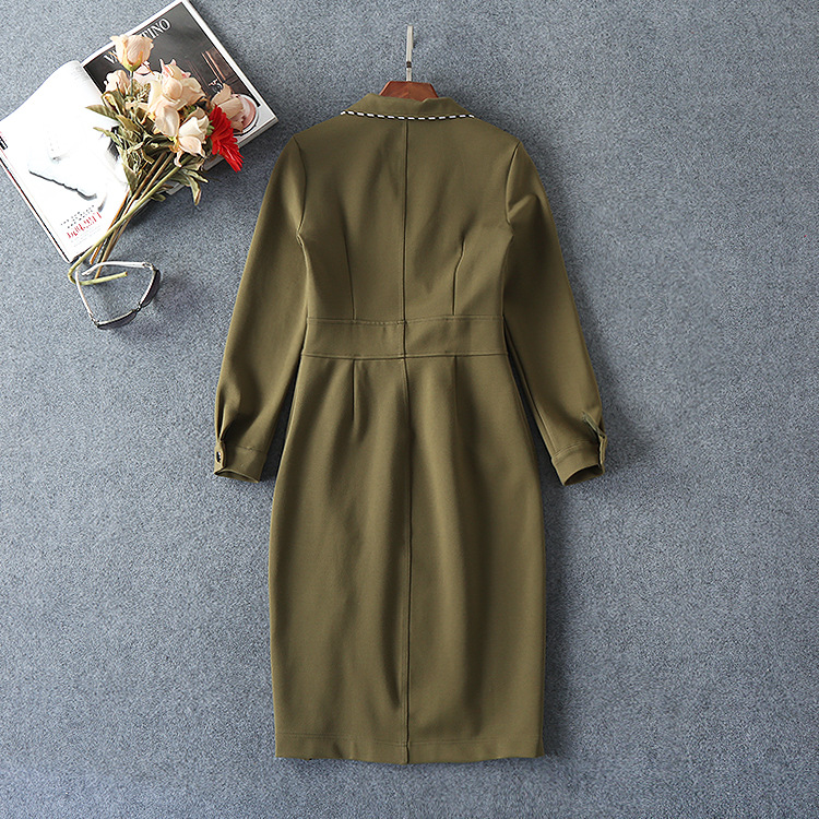 New-2016-autumn-winter-runway-fashion-women-cool-military-style-dress-long-sleeve-side-slit-belt-arm-32759999813