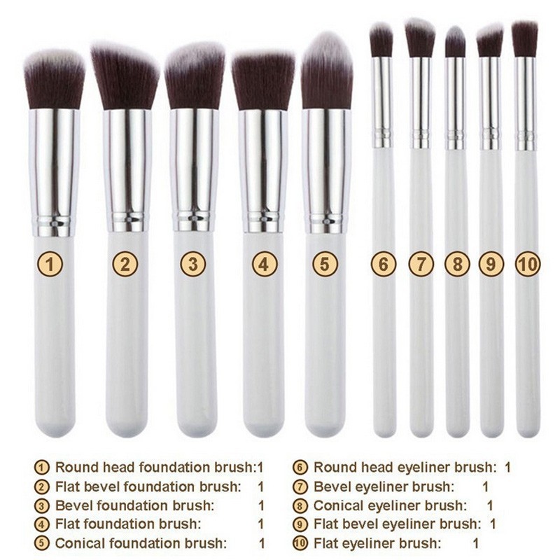 New-Arrive-10-pcs-Synthetic-Kabuki-Makeup-Brush-Set-Cosmetics-Foundation-blending-blush-makeup-tool-32589577830
