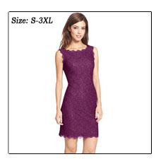 New-Bodycon-Cocktail-Party-Elegant-Women-Sleeveless-Full-Zip-Back-Floral-Lace-Dress-Short-Burgundy-W-32699579366
