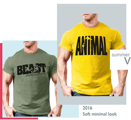 New-Brand-clothing-Bodybuilding-Fitness-Men-beast-printed-t-shirts-Golds-Gorilla-Wear-tee-shirts-Str-32726252215