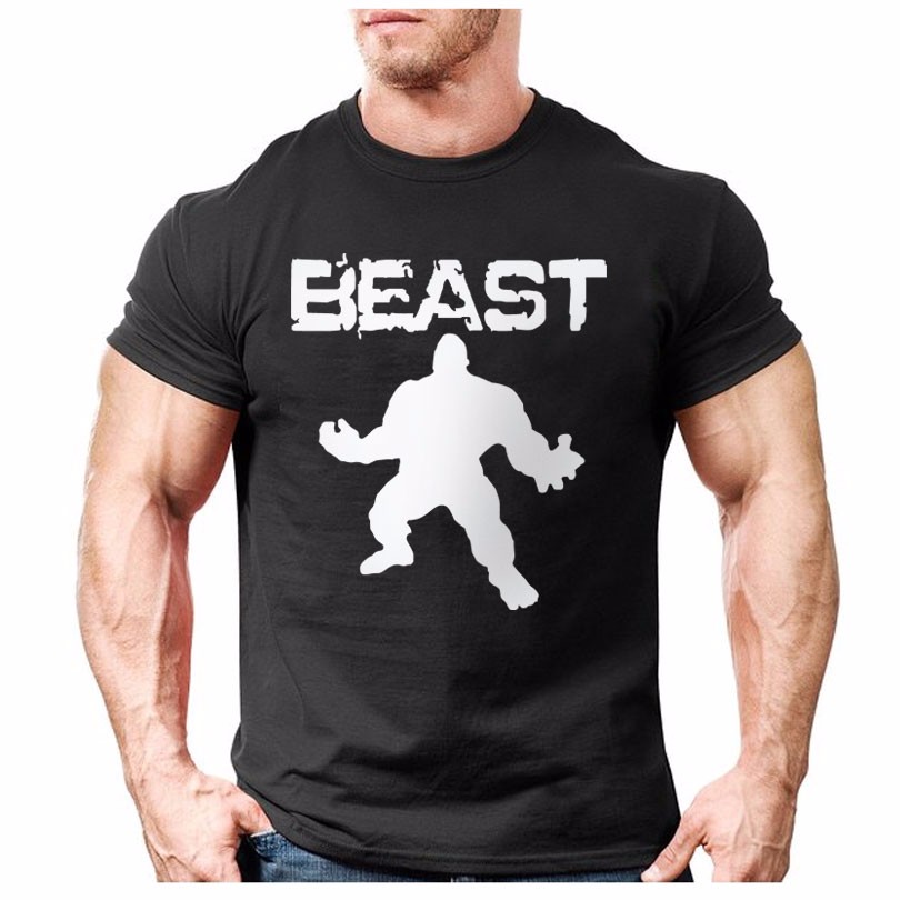 New-Brand-clothing-Bodybuilding-Fitness-Men-beast-printed-t-shirts-Golds-Gorilla-Wear-tee-shirts-Str-32726252215