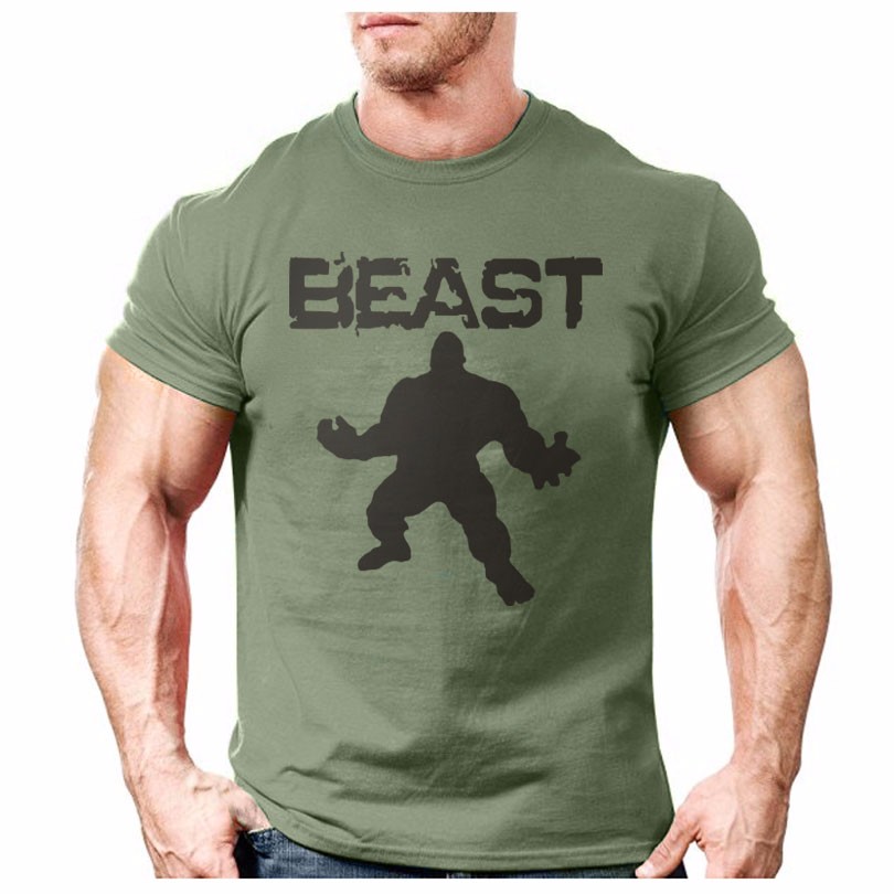 New-Brand-clothing-Bodybuilding-Fitness-Men-beast-printed-t-shirts-Golds-Gorilla-Wear-tee-shirts-Str-32726252215