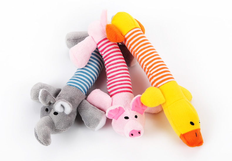 New-Dog-Toys-Pet-Puppy-Chew-Squeaker-Squeaky-Plush-Sound-Duck-Pig-amp-Elephant-Toys-3-Designs-FREE-S-32566130876