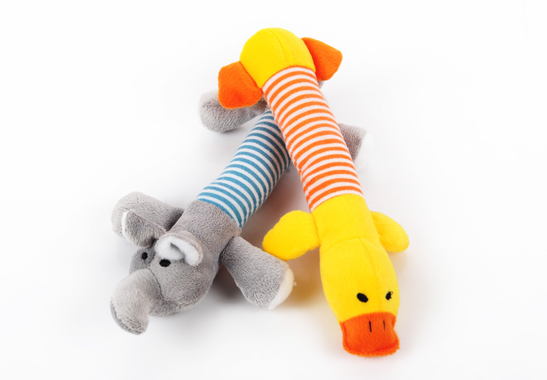 New-Dog-Toys-Pet-Puppy-Chew-Squeaker-Squeaky-Plush-Sound-Duck-Pig-amp-Elephant-Toys-3-Designs-FREE-S-32566130876