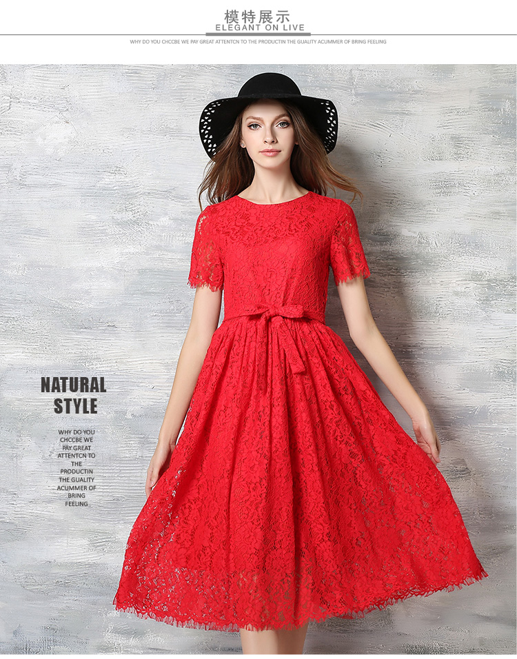 New-Europe-2016-Spring-Summer-Women39s-Lace-Openwork-Long-Dresses-Bohemian-Femme-Casual-Clothing-Wom-32617976006