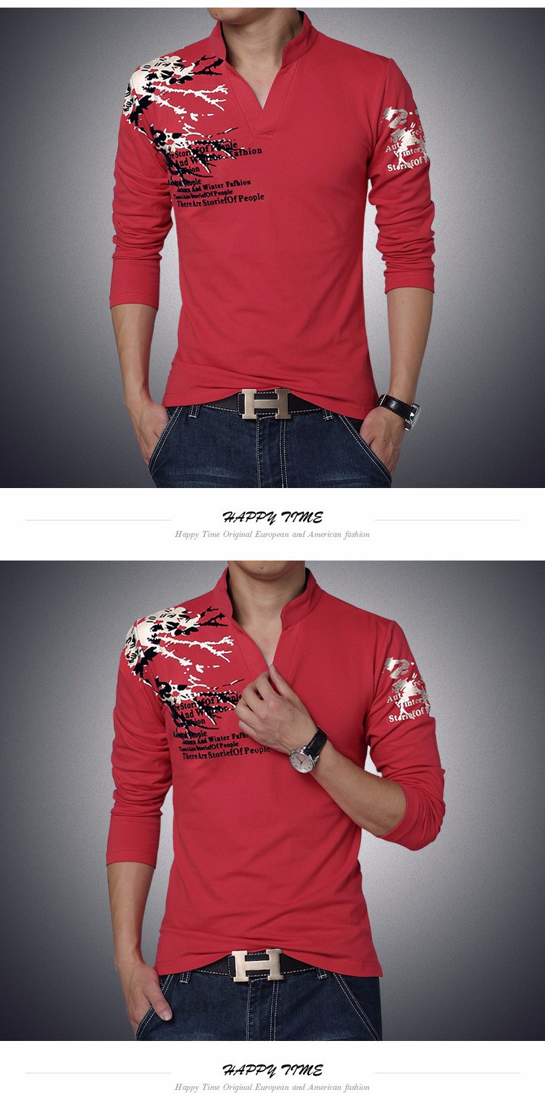 New-Fashion-Brand-Trend-Print-Slim-Fit-Long-Sleeve-T-Shirt-Men-Tee-V-Neck-Casual-Men-T-Shirt-Cotton--32431437908