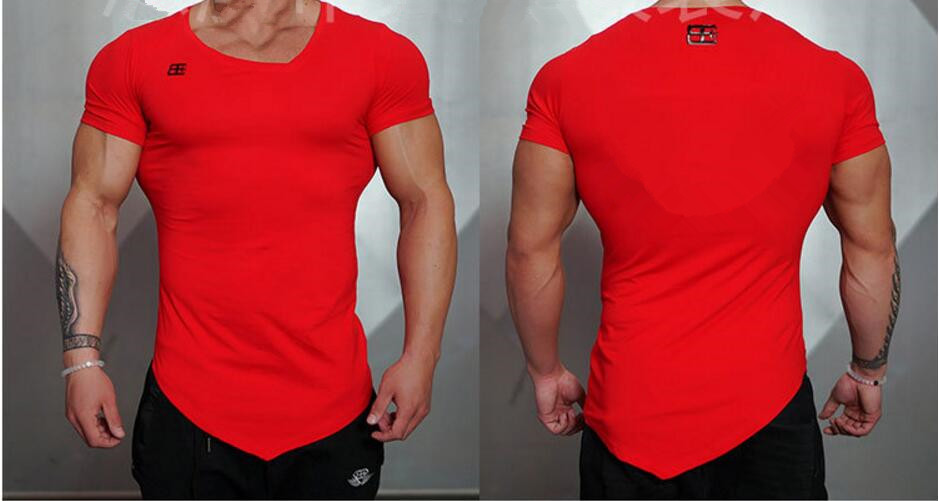 New-Fashion-Brand-Trend-Print-Slim-Fit-Short-Sleeve-T-Shirt-Men-Tee-V-Neck-Casual-Fitness-T-Shirt-Gy-32789841058