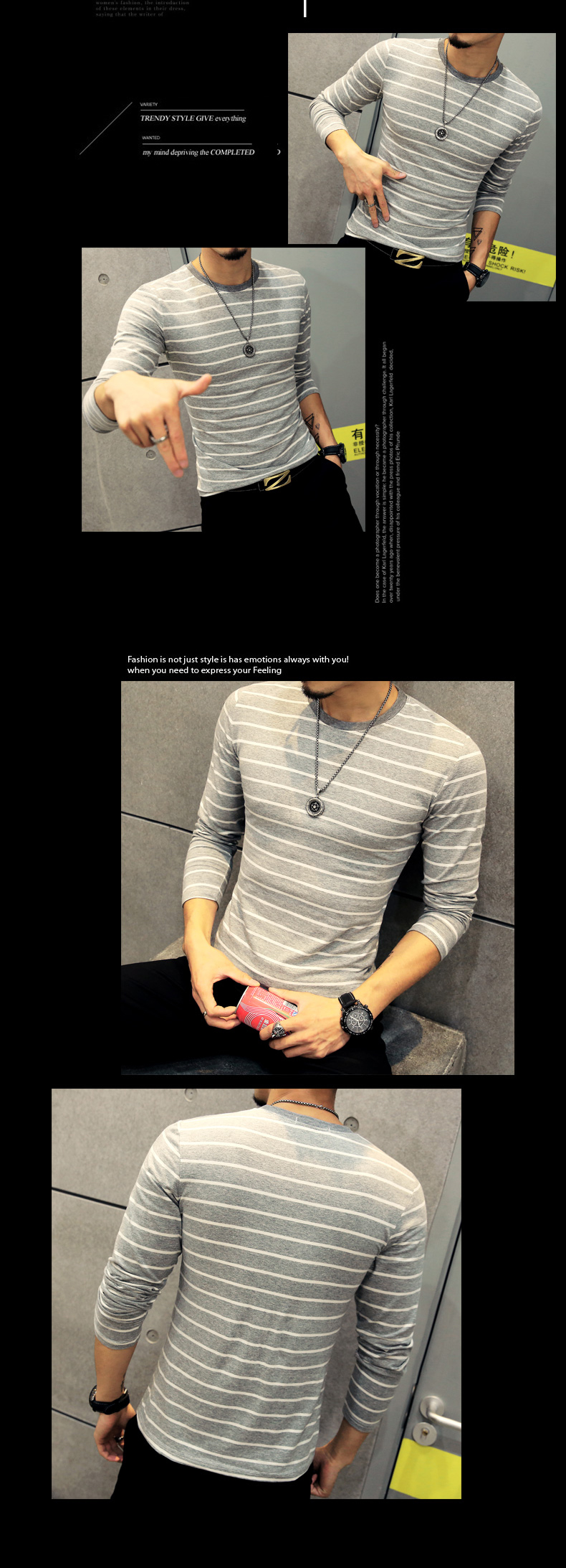 New-Fashion-Men39s-Striped-T-Shirt-Casual-Slim-Fit-Long-Sleeve-T-Shirt-Men-Cotton-Undershirt-Top-Tee-32803083511