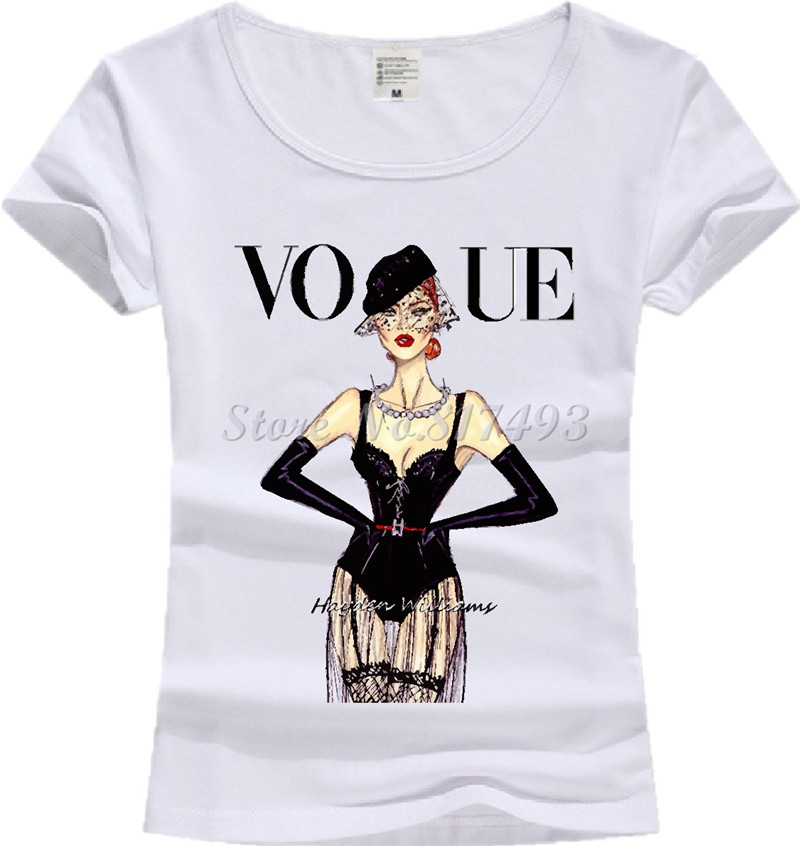 New-Fashion-Vintage-Vogue-Print-T-shirt-Women-2017-Cotton-Short-Sleeve-O-Neck-Tops-Female-Tees-Shirt-32761581542