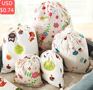 New-Fresh-Fabric-Cotton-Travel-Drawstring-Tote-Storage-Bag-Organizer-Bag-For-Underwear-Toy-Storage-B-32719178790