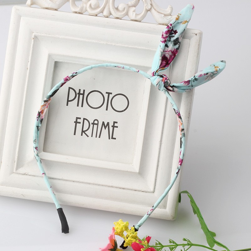 New-Girls-Flowers-Print-Floral-Bow-Hairband-Turban-Knot-Headband-Hair-Band-Hair-Hoop-Rabbit-Ears-Hea-32693666073