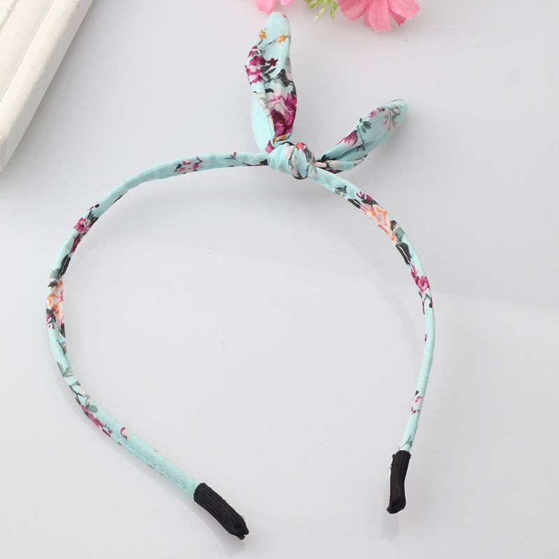 New-Girls-Flowers-Print-Floral-Bow-Hairband-Turban-Knot-Headband-Hair-Band-Hair-Hoop-Rabbit-Ears-Hea-32693666073