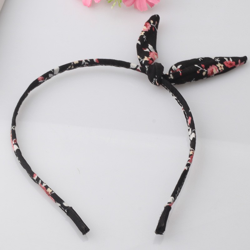 New-Girls-Flowers-Print-Floral-Bow-Hairband-Turban-Knot-Headband-Hair-Band-Hair-Hoop-Rabbit-Ears-Hea-32693666073
