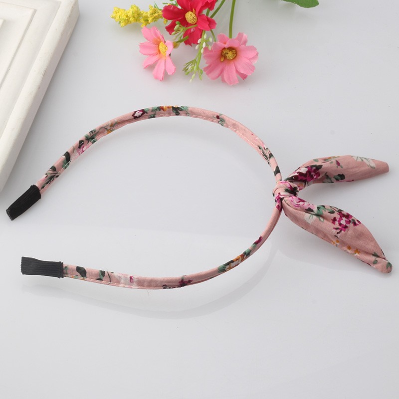 New-Girls-Flowers-Print-Floral-Bow-Hairband-Turban-Knot-Headband-Hair-Band-Hair-Hoop-Rabbit-Ears-Hea-32693666073