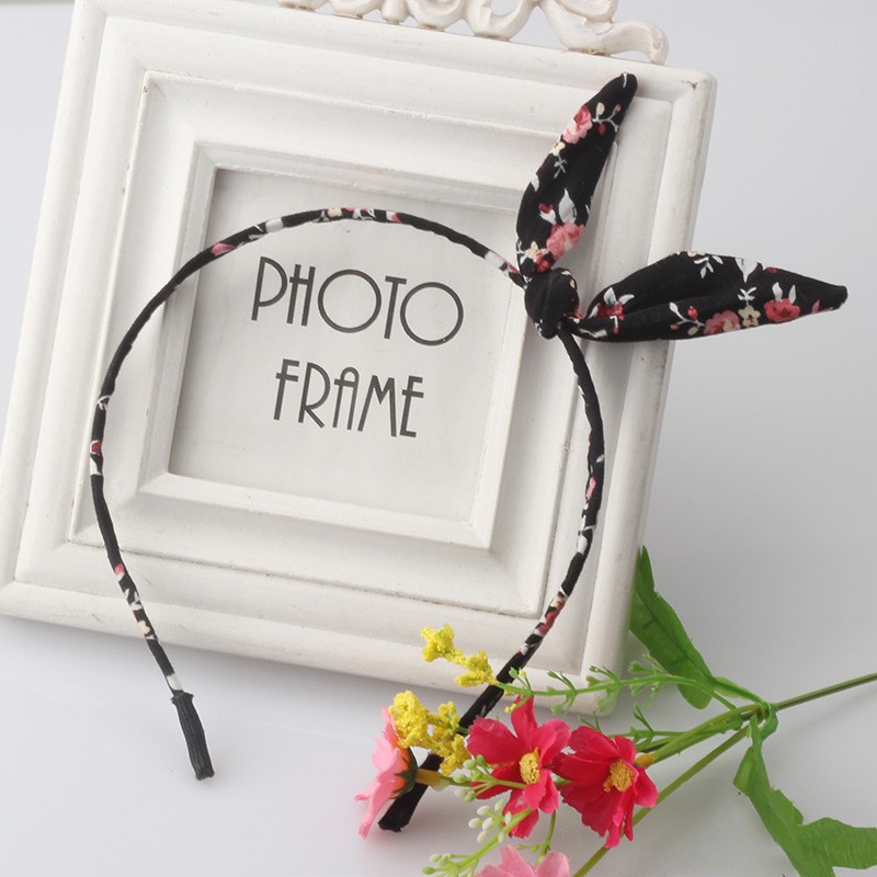 New-Girls-Flowers-Print-Floral-Bow-Hairband-Turban-Knot-Headband-Hair-Band-Hair-Hoop-Rabbit-Ears-Hea-32693666073
