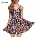 New-Hot-Sexy-Women-Casual-Dress39-RAVEN-REVERSIBLE-SKATER-DRESS---LIMITED-Pleated-Drop-Ship-S119-107-1908337259