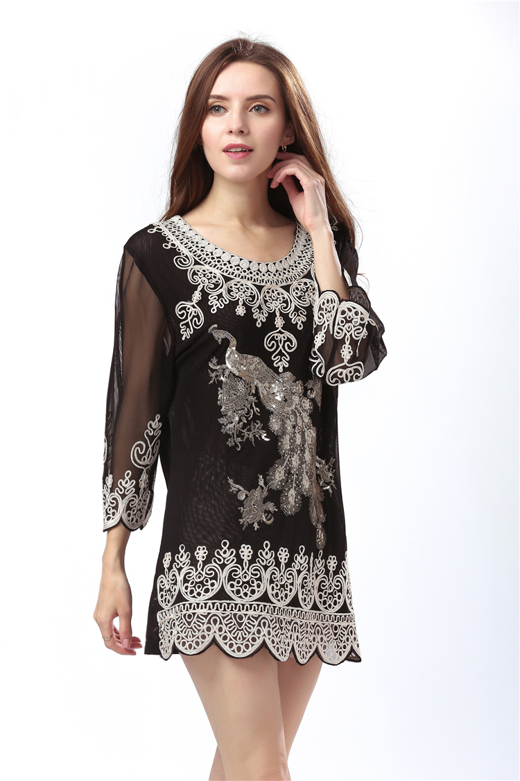 New-OEM-Factory-Sale-Women-Summer-Autumn-Vintage-Retro-Rope-Embroidery-Heart-Paisley-Sequined-Peacoc-32695797023