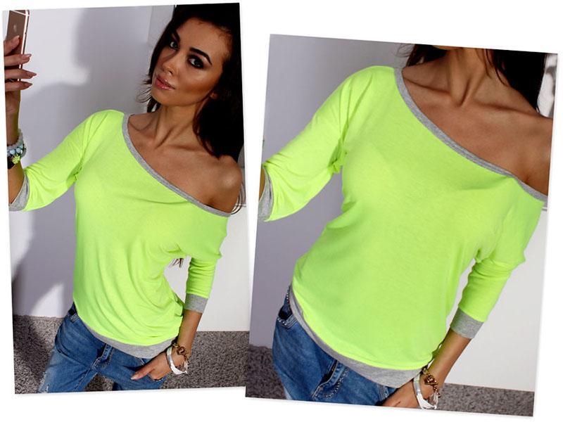 New-Spring-Sexy-Women-Long-Sleeve-Loose-Casual-Off-Shoulder-Tees-T-shirt-Tops-Multicolor-Female-Plus-32775556915