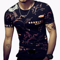 New-Style-Mens-T-Shirt-Fashion-Goldfish-Print-T-Shirt-Men-Chinese-Style-Short-Sleeve-Slim-Fit-Casual-32385113777