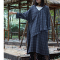 New-Women-Linen-Raglan-Short-Sleeve-Dress-Literary-2018-Summer-V-Neck-Single-Breasted-Cardigan-Robe--32349419061