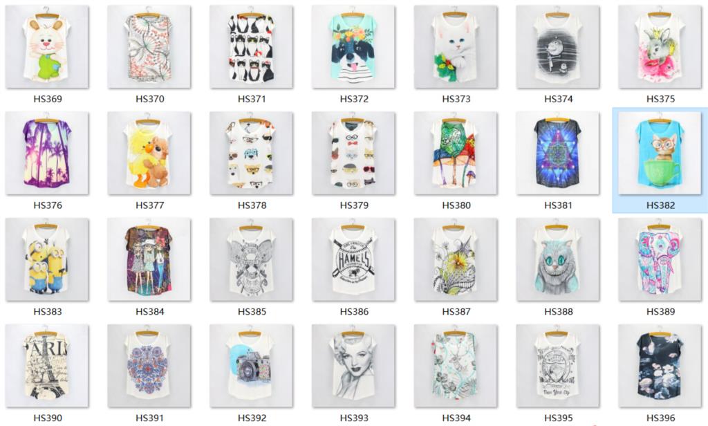 New-fashion-Flower-Elephant-printed-t-shirts-women-summer-dresses-2016-novelty-design-casual-top-tee-32621857338