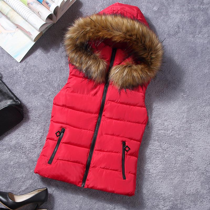 New-for-winter-fur-collar-vest-down-Joker-cotton-hooded-vest-women39s-vestidos-waistcoat-32438769051