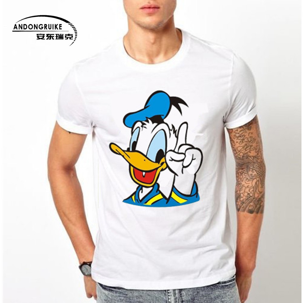 Newest-2016-men39s-fashion-short-sleeve-Donald-Duck-printed-t-shirt-Harajuku-funny-tee-shirts-Hipste-32693239477