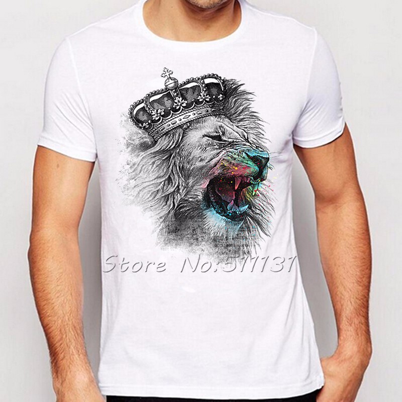 Newest-Fashion-Cool-Crown-Lion-Printed-T-Shirt-Summer-trendy-Mens-Hip-Hop-Short-Sleeve-Tee-Tops-Clot-32655002114