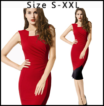 Nice-forever-Lace-Lady--Square-Neck-Button-Knee-length-sleeveless-with-Belt-Business-Office-Casual-M-32681863744