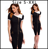 Nice-forever-Lace-Lady--Square-Neck-Button-Knee-length-sleeveless-with-Belt-Business-Office-Casual-M-32681863744