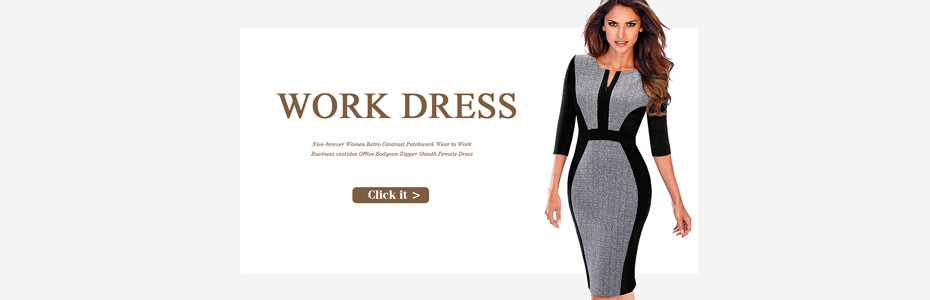 Nice-forever-Spring-Work-Dress-Patchwork-Round-Neck-34-Sleeve-Business-Fashion-Sheath-Bodycon-Female-32469960590