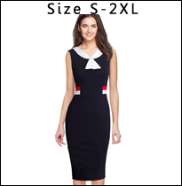 Nice-forever-Vintage-V-Neck-Mature-Elegant-Patchwork-Short-sleeve-Business-Bodycon-Office-Casual-Pen-32705185158