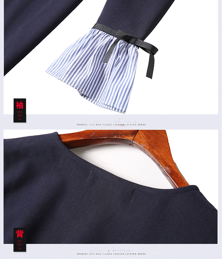 Nkandby-5XL-4XL-XXXL-Plus-size-Women-Clothing-Autumn-Fashion-Slim-O-neck-Flare-sleeve-Bow-A-line-Ove-32789263377