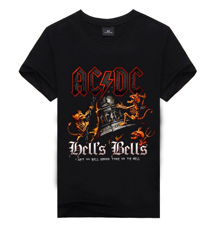 Novelty-Design-3d-AC-DC-Bell-Skull-Mens-t-shirts-Chain-acdc-bell-I-Got-My-Bell-Gonna-Take-Ya-To-Hell-32331630858