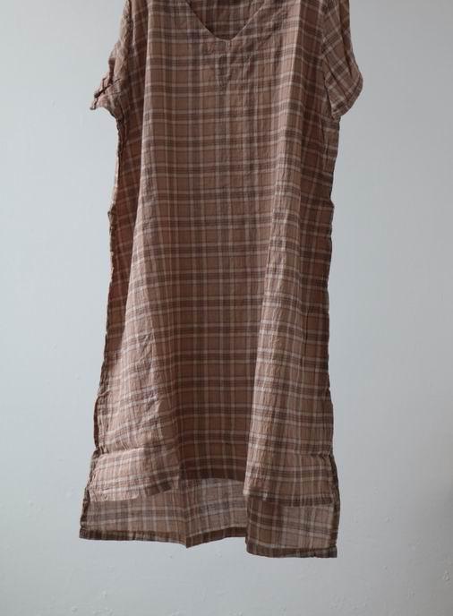 Original-Pleated-Cotton-Linen-Dress-Loose-Vestidos-2018-Short-Sleeve-Women-Casual-Plaid-Dresses-V-ne-32678097929