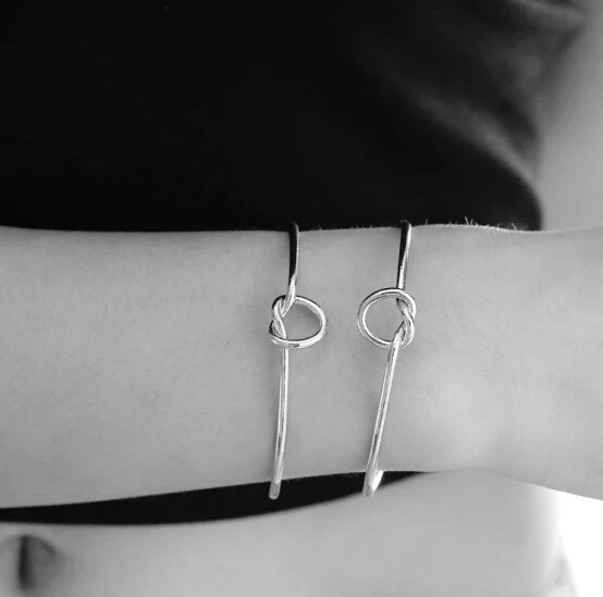 Original-design-very-simple-about-pure-copper-casting-love-knot-knot-open-metal-bangle-bracelet-love-32584741316