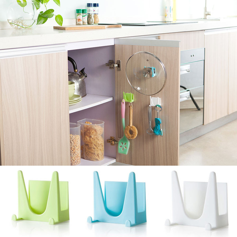 Ouneed-Happy-Gifts-Amazing-Plastic-Kitchen-Pot-Pan-Cover-Shell-Cover-Sucker-Tool-Bracket-Storage-Rac-32638387683