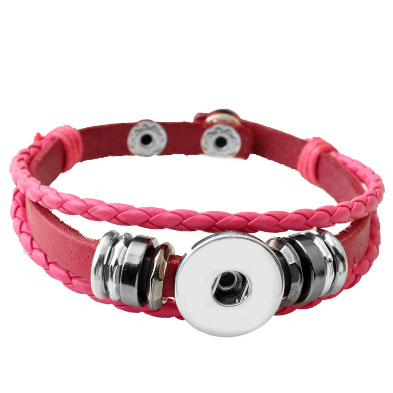 P00646-Wholesale-Snap-Button-BraceletampBangles-10-color-High-quality-leather-Bracelets-For-Women-18-32479335161