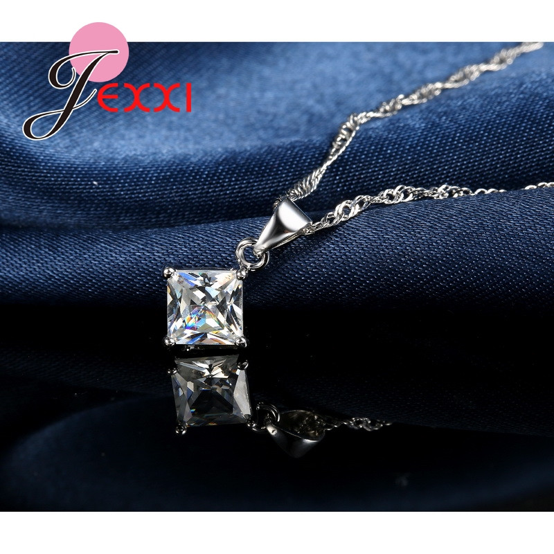 PATICO-Newest-8-Colors-Jewelry-Sets-Women-Quadrilateral-925-Sterling-Silver-CZ-Crystal-NecklaceEarri-32673932242