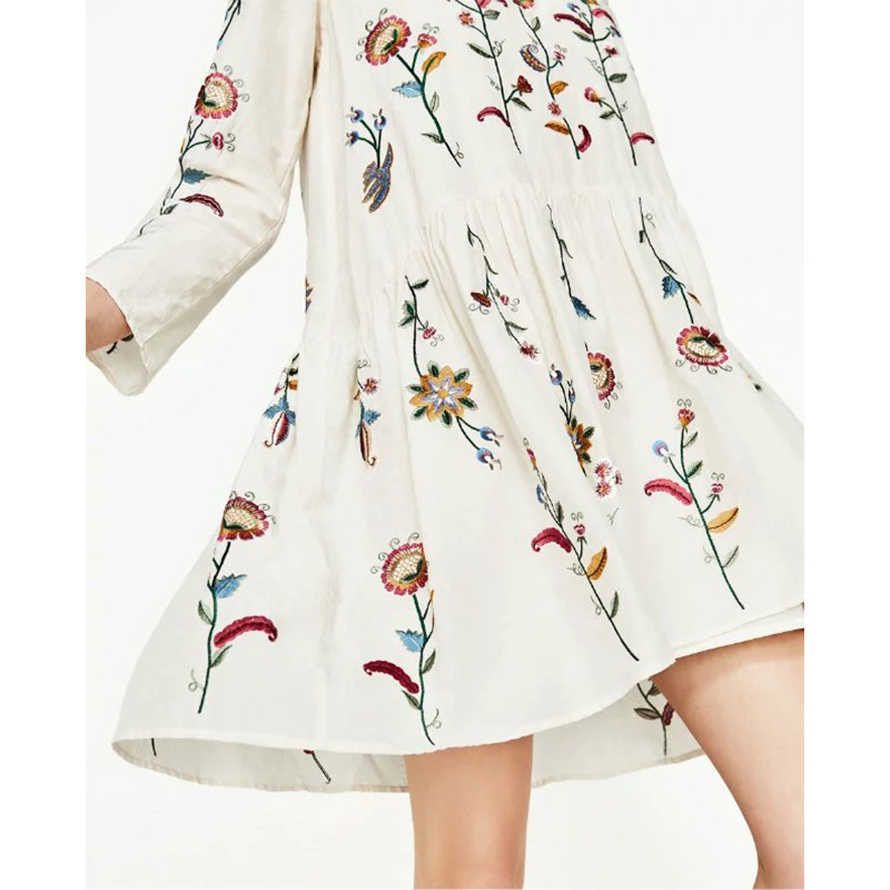 PLus-Size-Women-Floral-Embroidery-Dress-O-Neck-Long-Sleeve-2pcs-Cotton-Casual-Party-Summer-Dresses-W-32792009554