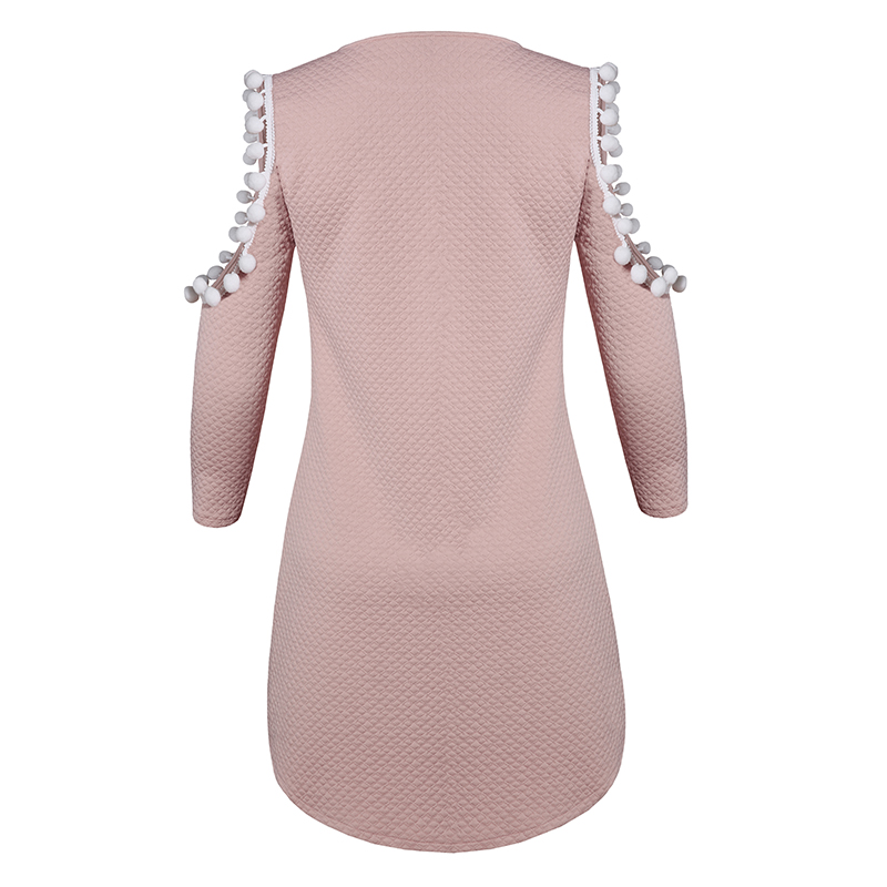 Pink-Off-Shoulder-Mini-Dresses-Full-Sleeve-O-Neck-Loose-Cute-Above-Knee-2017-Women-summer-Dress-32794074130