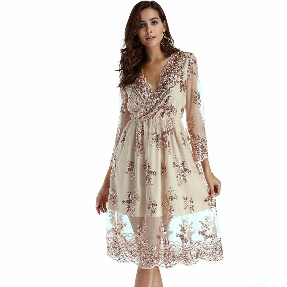 Plus-Size-3XL-2017-Party-Dress-Patchwork-Vintage-Balck-Office-Work-Womens-Dresses-34-Sleeve-Sheath-B-32750513404