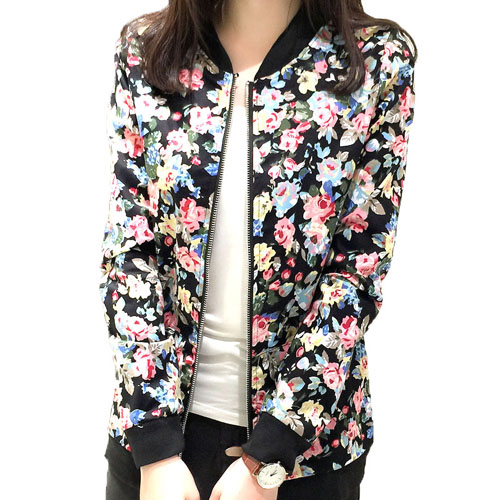 Plus-Size-3XL-Spring-Autumn-Fashion-Baseball-Floral-Jacket-Women-Ditsy-Print-Zipper-Varsity-Outwear--32350461468