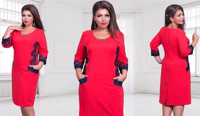 Plus-Size-6XL-Women-Clothing-New-O-Neck-Lace-Patchwork-Color-Block-Big-Size-Shift-Dress-Autumn-Winte-32760156136