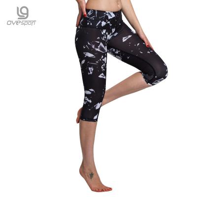 Plus-Size-BlackGray-Women39s-Fitness-Leggings-Workout-Pants-Panelled-Ladies-High-Waist-Leggins-Quick-32492321736