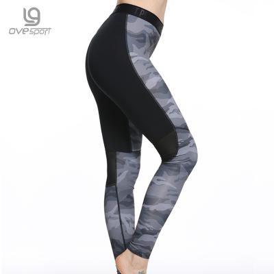 Plus-Size-BlackGray-Women39s-Fitness-Leggings-Workout-Pants-Panelled-Ladies-High-Waist-Leggins-Quick-32492321736