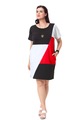 Plus-Size-casual-dress-women-with-lace-short-sleeve-patchwork-Black-loose-dress--Cotton-party-dress--32699541686