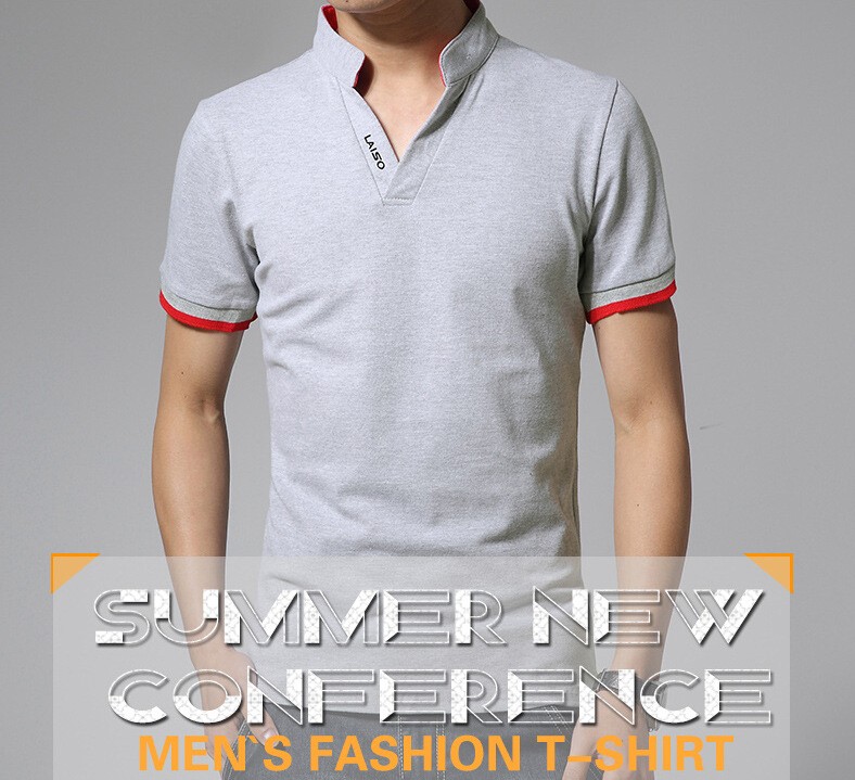 Polo-Men-Slim-Collar-Short-Sleeve-Shirts-Casual-Tee-Tops-Mens-polos-homme-Short-Shirt-Plus-Size-XXXL-32616943550