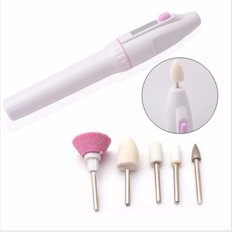 Professional-Electric-Manicure-Nail-Art-File-Drill-Art-Salon-Manicure-Pen-Tool-5bitsSet-Polish-Feet--32702592898